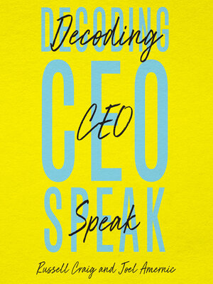 cover image of Decoding CEO-Speak